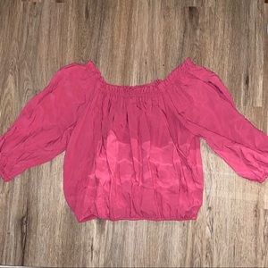 Forever 21 Pink Off the Shoulder Top